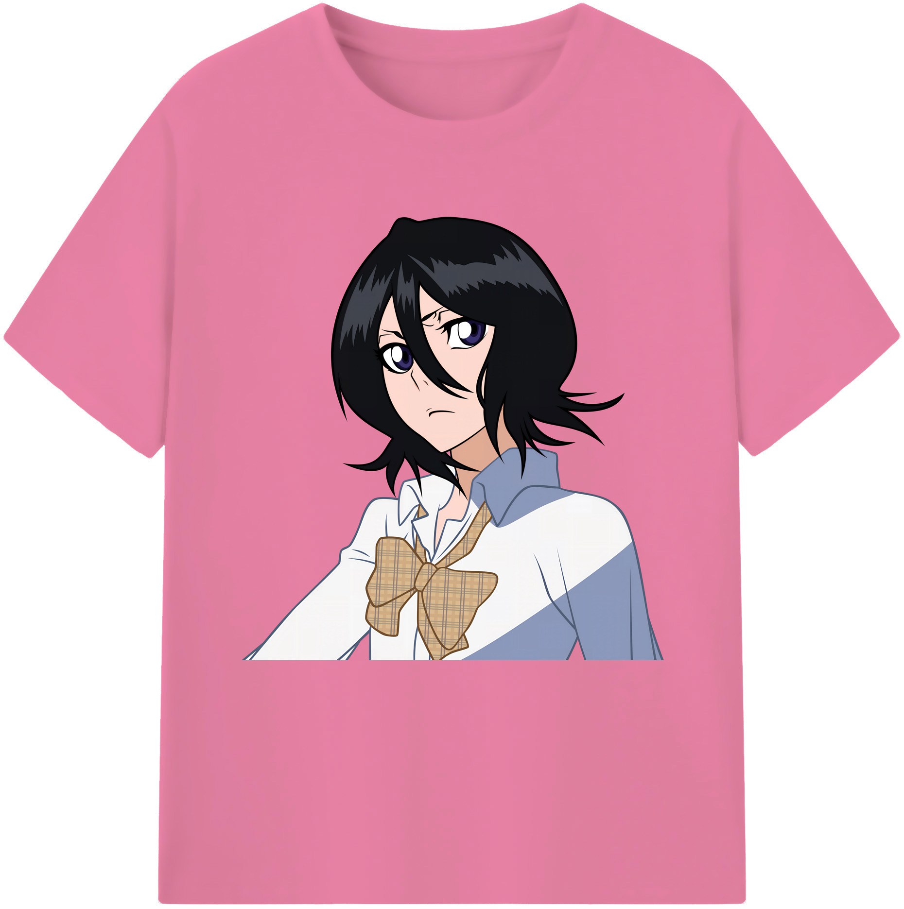 （画像用） ブリーチ 朽木ルキア BLEACH Kuchiki Rukia 綿100％半袖Tシャツ（フロントプリント）